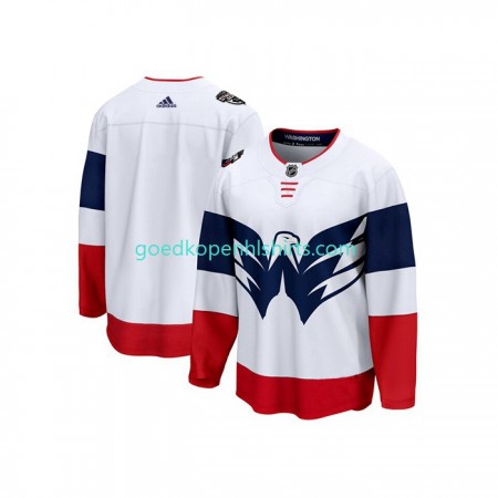 Washington Capitals Blank Adidas 2023 NHL Stadium Series Wit Authentic Shirt - Mannen